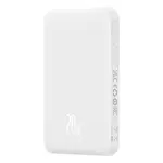 ЗОВНІШНІЙ АКУМУЛЯТОР POWER BANK BASEUS MAGNETIC MINI WIRELESS FAST CHARGE 5 000MAH 20W, БІЛИЙ P10022107223-00
