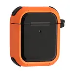 ЧОХОЛ ДЛЯ AIRPODS 1, 2 BODYGUARD CASE, ЧОРНИЙ ПОМАРАНЧЕВИЙ