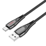 КАБЕЛЬ HOCO U133 MONTE CHARGING DATA CABLE TYPE-C 1,2 M, ЧОРНИЙ