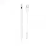 СТІЛУС HOCO GM112 INTELLIGENT ANTI-LOST ACTIVE CAPACITIVE PEN WITH DIGITAL DISPLAY PAD DEDICAT, БІЛИЙ