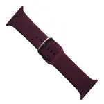 РЕМІНЕЦЬ ДЛЯ APPLE WATCH SILICONE METAL CLAPS 38, 40, 41MM MARSALA
