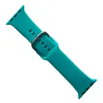 РЕМІНЕЦЬ ДЛЯ APPLE WATCH SILICONE METAL CLAPS 42, 44, 45, 46, 49MM TEAL ЗЕЛЕНИЙ