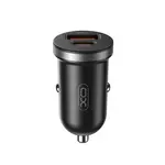 АВТОМОБІЛЬНИЙ ЗАРЯДНИЙ ПРИСТРІЙ XO CC56 MINI CAR CHARGER USB-A, TYPE-C SINGLE PORT 30W, SIMULTANEOUS 5V3A, ЧОРНИЙ