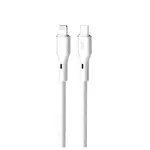 КАБЕЛЬ XO NB-Q231A PD 27W, 1M ROCK SERIES TYPE-C TO LIGHTNING, БІЛИЙ