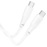 КАБЕЛЬ PD HOCO X93 FORCE 60W FAST CHARGING DATA CABLE TYPE-C TO TYPE-C 2M, БІЛИЙ