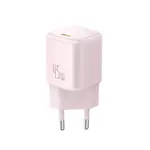 МЕРЕЖЕВИЙ ЗАРЯДНИЙ ПРИСТРІЙ BASEUS PICOGO GAN FAST CHARGER 1C 45W РОЖЕВИЙ P10176800413-00