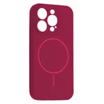 MR4_151930 Чохол silicone case full camera fine ring magsafe для iphone 13 pro manyue червоний 