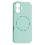 ЧОХОЛ SILICONE CASE FULL CAMERA FINE RING MAGSAFE ДЛЯ IPHONE 17 LIGHT CYAN