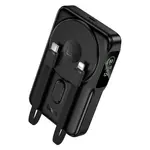 ЗОВНІШНІЙ АКУМУЛЯТОР POWER BANK HOCO Q48 CORE PD20W MAGNETIC POWER BANK WITH CABLE WATCH CHARGER HOLDER 10 000MAH, ЧОРНИЙ