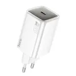 МЕРЕЖЕВИЙ ЗАРЯДНИЙ ПРИСТРІЙ HOCO N48 GLORIOUS SINGLE PORT PD65W CHARGER (EU), БІЛИЙ