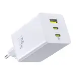 МЕРЕЖЕВИЙ ЗАРЯДНИЙ ПРИСТРІЙ BASEUS ENERFILL FE11 FAST CHARGER 2C+U 100W EU, БІЛИЙ P10182102213-00