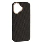 ЧОХОЛ PC CARBONE STYLE MAGSAFE ДЛЯ IPHONE 16, ЧОРНИЙ