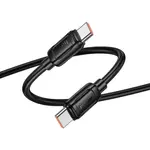 КАБЕЛЬ PD HOCO X115 SURPASS 240W FAST CHARGING DATA CABLE C TO C 1M, ЧОРНИЙ