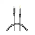 АДАПТЕР АУДІО XO NB-R279B TYPE-C TO 3.5 BRUSHED CLEAR, ЧОРНИЙ