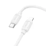 КАБЕЛЬ PD HOCO X115 SURPASS PD27W FAST CHARGING DATA CABLE LIGHTNING 1M, БІЛИЙ