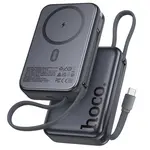 ЗОВНІШНІЙ АКУМУЛЯТОР POWER BANK HOCO Q44A ORIGEN DUAL PD45W MAGNETIC POWER BANK WITH CABLE DARK 20 000MAH METAL, СІРИЙ