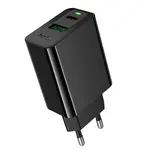 МЕРЕЖЕВИЙ ЗАРЯДНИЙ ПРИСТРІЙ HOCO CS94A LEADER PD20W, QC3.0 CHARGER (EU)