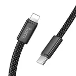 КАБЕЛЬ PD HOCO X125 EXCESO PD CHARGING DATA CABLE LIGHTNING 30W, 1M, ЧОРНИЙ