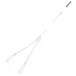 АУДІО ДВІЙНИК AUX (3.5 MALE) SHARE-TO-2AUX FEMALE-JACK (MH028), БІЛИЙ BOX