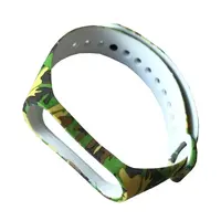 MR4_23662 Ремінець для xiaomi mi band 3, 4 camouflage зелений 1 PRC