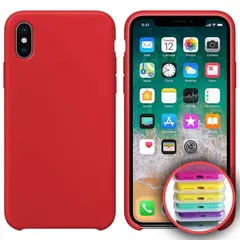 ЧОХОЛ SILICONE CASE FULL COPY ДЛЯ IPHONE XS MAX (14) ЧЕРВОНИЙ