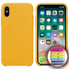 ЧОХОЛ SILICONE CASE FULL COPY ДЛЯ IPHONE XS MAX (4) ЖОВТИЙ