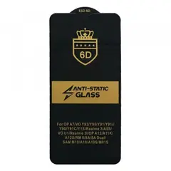 ЗАХИСНЕ СКЛО 6D ANTI-STATIC ДЛЯ SAMSUNG A10 (A105), M10, ЧОРНИЙ (ТЕХ. ПАК)