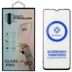MR1_105541 Захисне скло premium tempered glass для motorola moto e13 чорний PRC