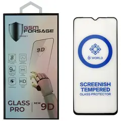MR1_108011 Захисне скло premium tempered glass для tecno spark 8p, spark 8t, infinix hot 11 чорний PRC