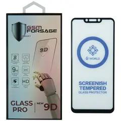 MR1_97751 Захисне скло premium tempered glass для huawei p smart plus, nova 3i, mate 20 lite чорний PRC