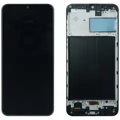 MR1_101313 Дисплей для samsung galaxy m30s sm-m307, m21 sm-m215 oled з frame чорний PRC