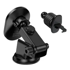 MR4_154264 Авто зарядний пристрій бездротовий hoco dca71 15w super mag all in 1 wireless charging car holder чорний HOCO