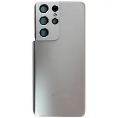 MR1_111625 Задня частина корпусу для samsung galaxy s21 ultra sm-g998 сріблястий (з склом камери) (prc) SAMSUNG