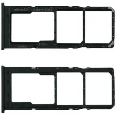 MR1_100492 Тримач sim карти для samsung galaxy a12s, a12 nacho sm-a127f, ds чорний PRC