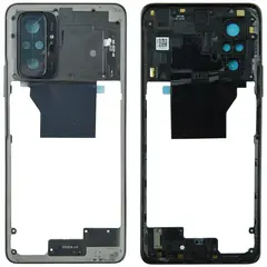 MR1_100848 Середня частина корпусу для redmi note 10 pro onyx сірий PRC