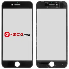 MR1_100936 Скло дисплея для переклеювання oca pro iphone 8, se (2020), (4.7) з рамкою та oca чорний OCA PRO