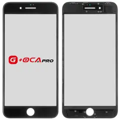 MR1_100942 Скло дисплея для переклеювання oca pro iphone 8 plus з рамкою та oca чорний OCA PRO