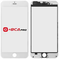 MR1_100943 Скло дисплея для переклеювання oca pro iphone 6 plus з рамкою та oca білий OCA PRO