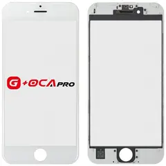 MR1_100944 Скло дисплея для переклеювання oca pro iphone 6s (4.7) з рамкою та oca білий OCA PRO
