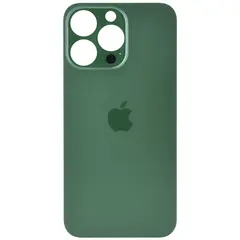 MR1_101004 Задня кришка (скло) для iphone 13 pro зелений (великий виріз під камеру), op PRC