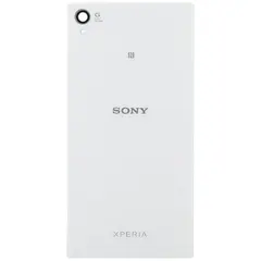 MR1_101083 Задня частина корпусу для sony xperia z1 c6902 білий (з склом камери) PRC