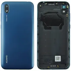 MR1_101087 Задня частина корпусу для huawei y5 (2019) синій (з склом камери) PRC