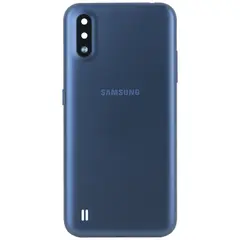 MR1_101108 Задня частина корпусу для samsung galaxy a01 sm-a015 синій (з склом камери) PRC
