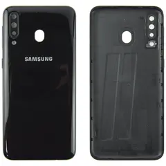 MR1_101112 Задня частина корпусу для samsung galaxy m30 2019 sm-m305 чорний (з склом камери) PRC