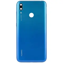 MR1_101129 Задня частина корпусу для huawei y7 (2019), y7 prime (2019) синій (з склом камери) PRC