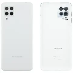 MR1_101182 Задня частина корпусу для samsung galaxy m22 (2021) sm-m225 білий (з склом камери) PRC