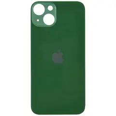MR1_101228 Задня кришка (скло) для iphone 13 зелений (великий виріз під камеру), op PRC