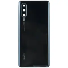MR1_101512 Задня частина корпусу для huawei p30 чорний (з склом камери) PRC