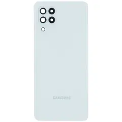 MR1_101543 Задня частина корпусу для samsung galaxy a22 lte sm-a225 білий (з склом камери) PRC