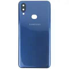 MR1_101581 Задня частина корпусу для samsung galaxy a10s sm-a107 синій (з склом камери) PRC